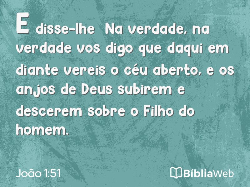 João 1:51 em imagem para compartilhar
