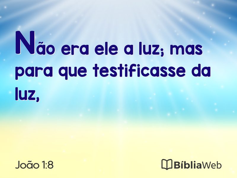 João 1:8 em imagem para compartilhar