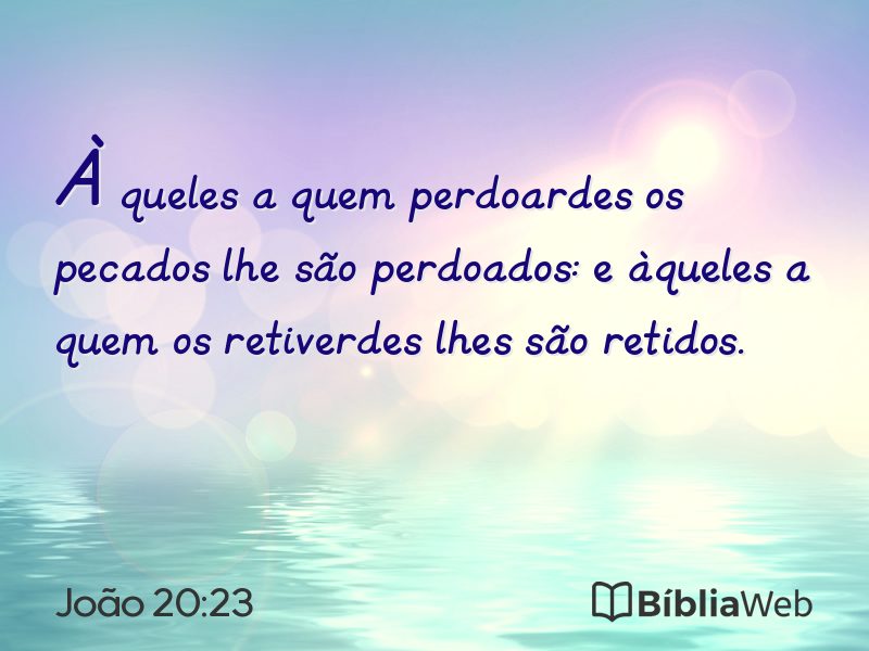 João 20:23 em imagem para compartilhar