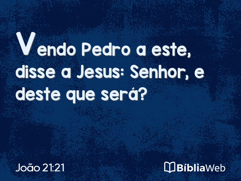 João 21:21 em imagem para compartilhar