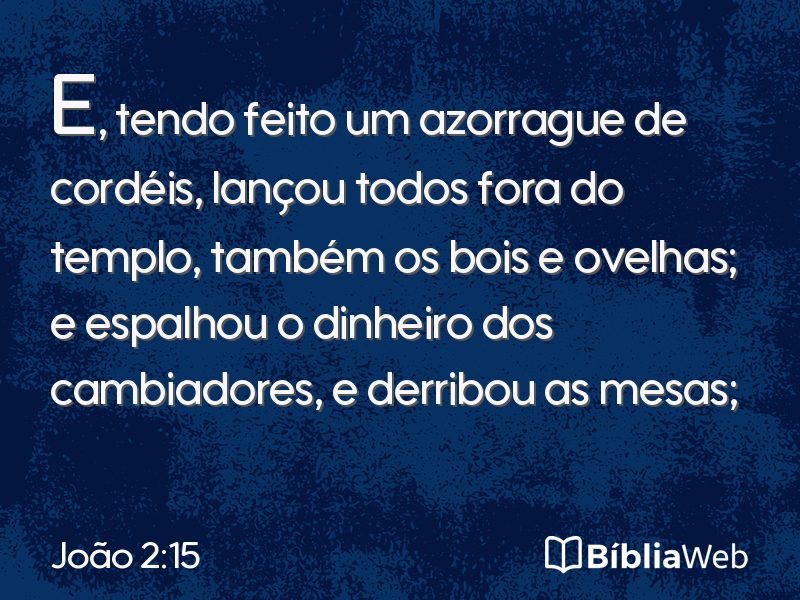 João 2:15 em imagem para compartilhar