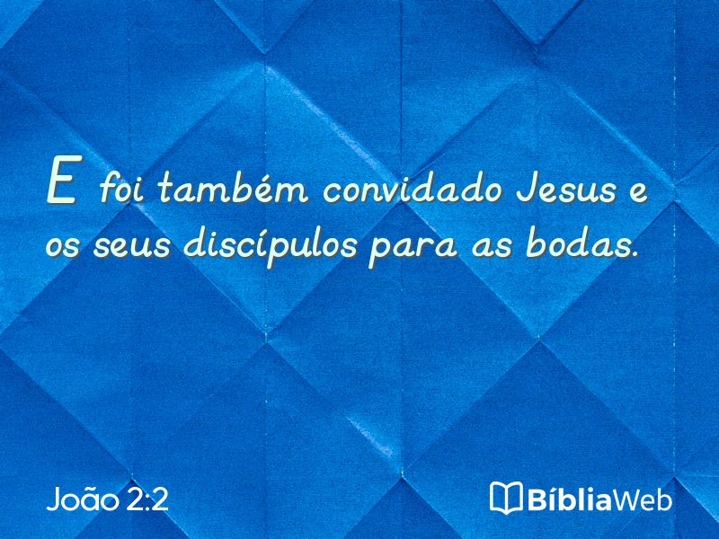 João 2:2 em imagem para compartilhar