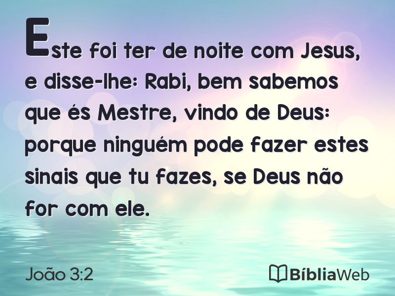 João 3:2 em imagem para compartilhar