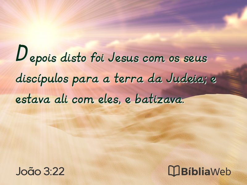 João 3:22 em imagem para compartilhar