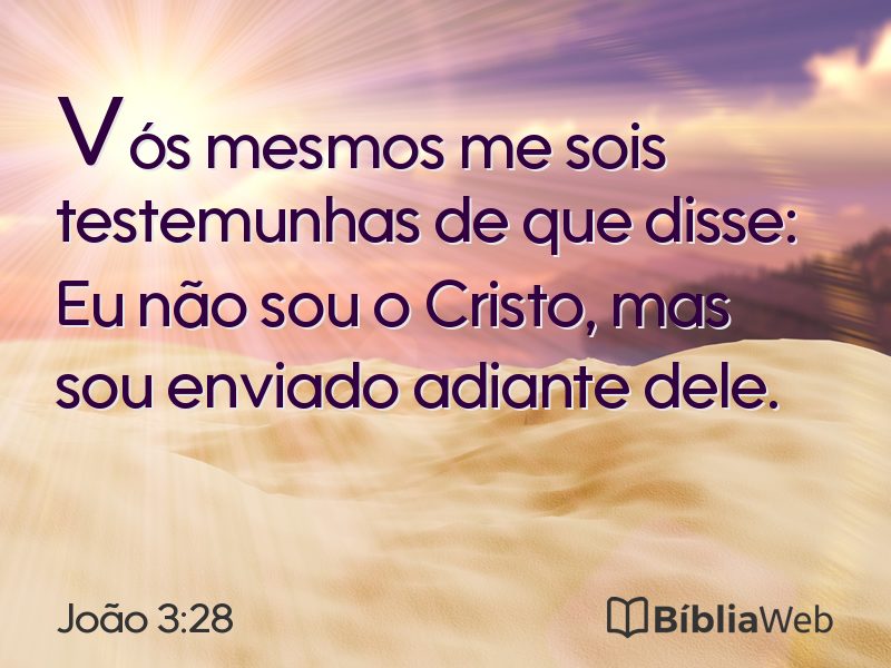 João 3:28 em imagem para compartilhar