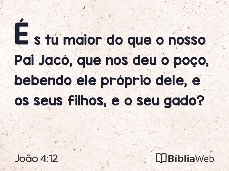 João 4:12 em imagem para compartilhar