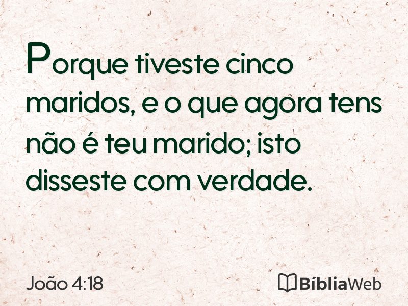 João 4:18 em imagem para compartilhar
