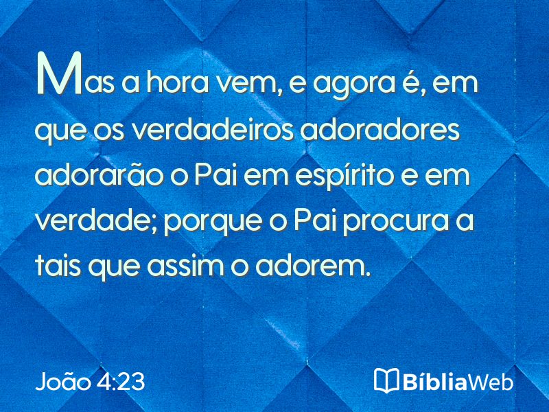 João 4:23 em imagem para compartilhar
