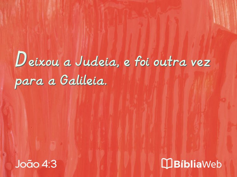 João 4:3 em imagem para compartilhar