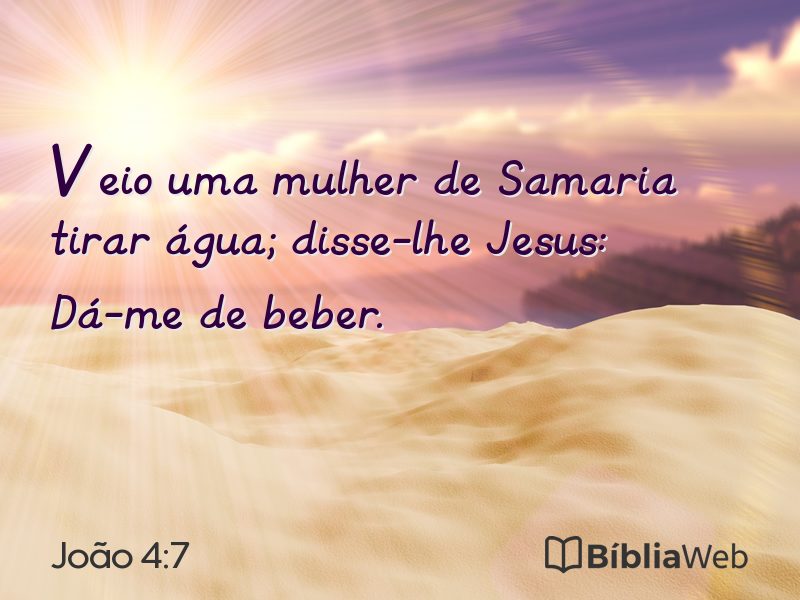 João 4:7 em imagem para compartilhar
