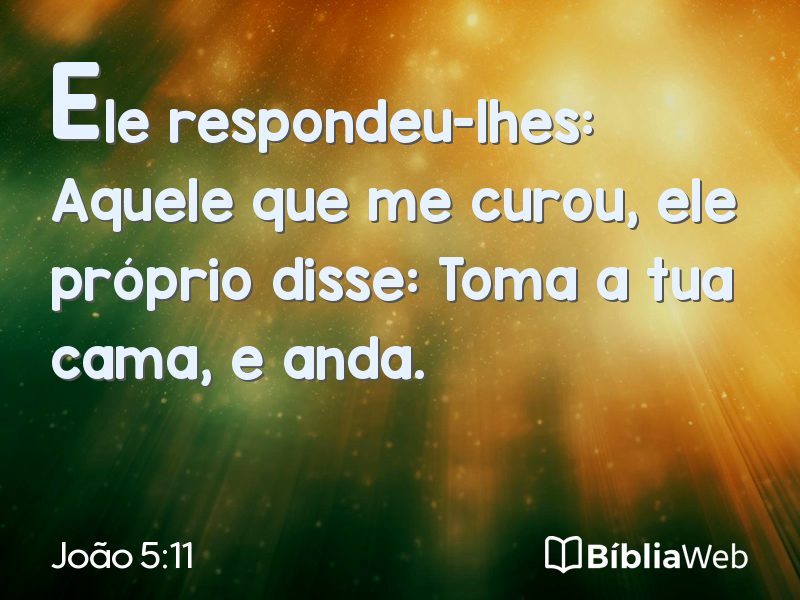 João 5:11 em imagem para compartilhar