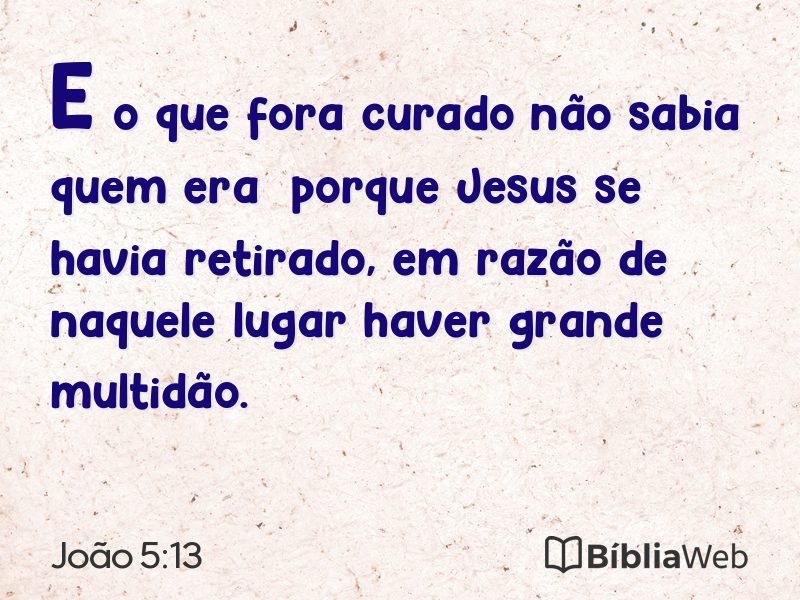 João 5:13 em imagem para compartilhar