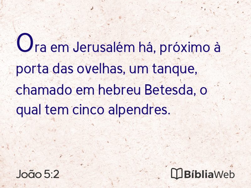 João 5:2 em imagem para compartilhar