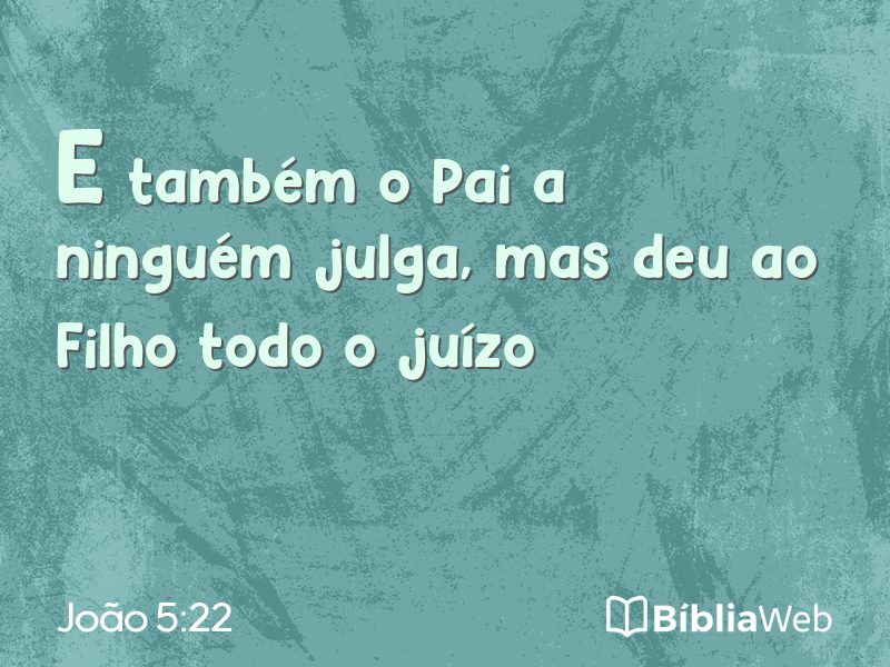 João 5:22 em imagem para compartilhar