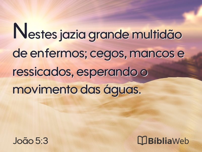 João 5:3 em imagem para compartilhar