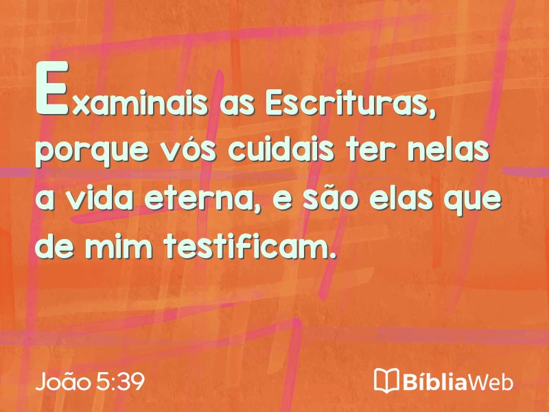 João 5:39 em imagem para compartilhar