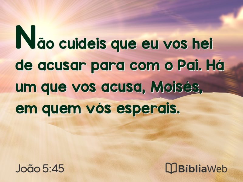 João 5:45 em imagem para compartilhar