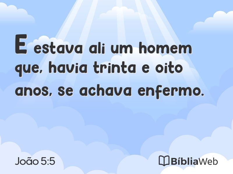 João 5:5 em imagem para compartilhar