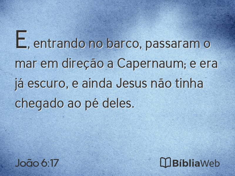João 6:17 em imagem para compartilhar