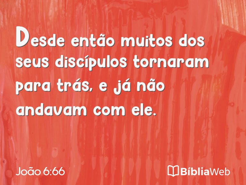 João 6:66 em imagem para compartilhar