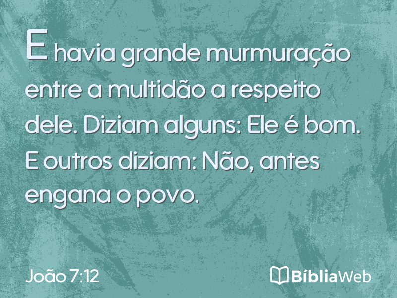 João 7:12 em imagem para compartilhar