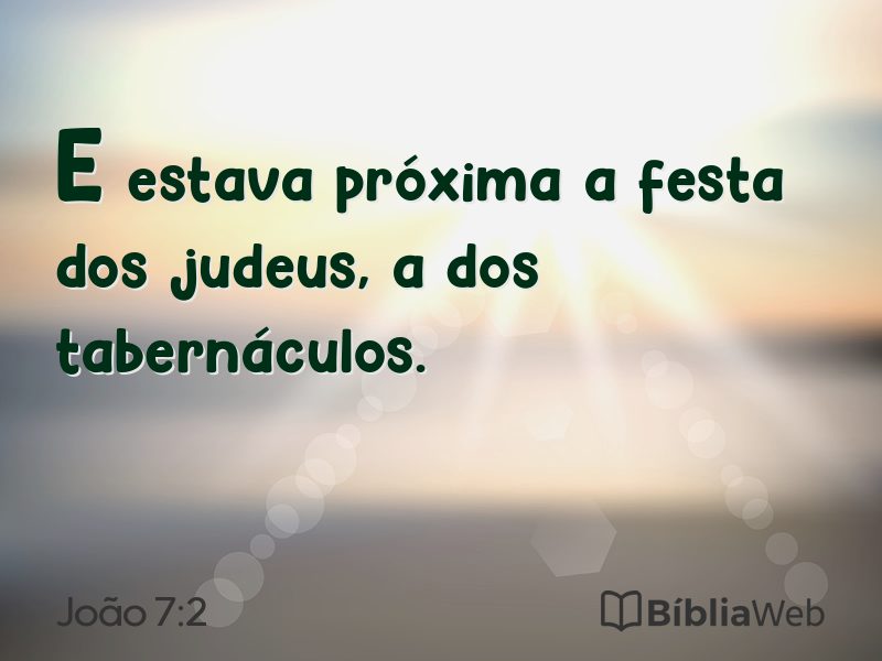 João 7:2 em imagem para compartilhar