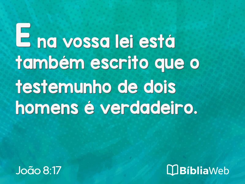 João 8:17 em imagem para compartilhar