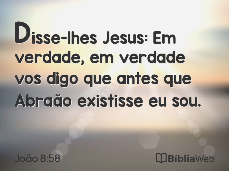 João 8:58 em imagem para compartilhar