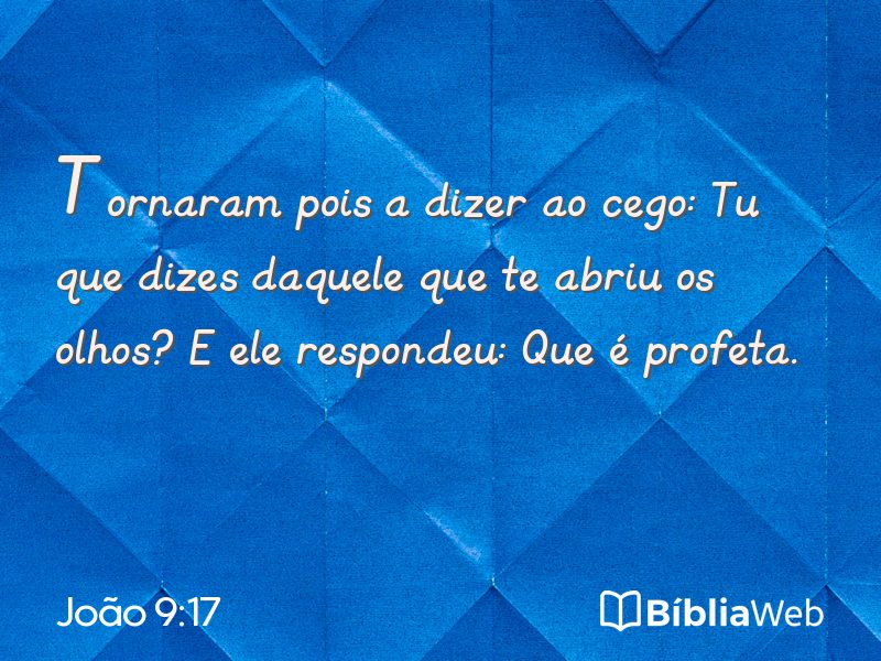 João 9:17 em imagem para compartilhar