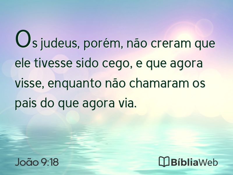 João 9:18 em imagem para compartilhar