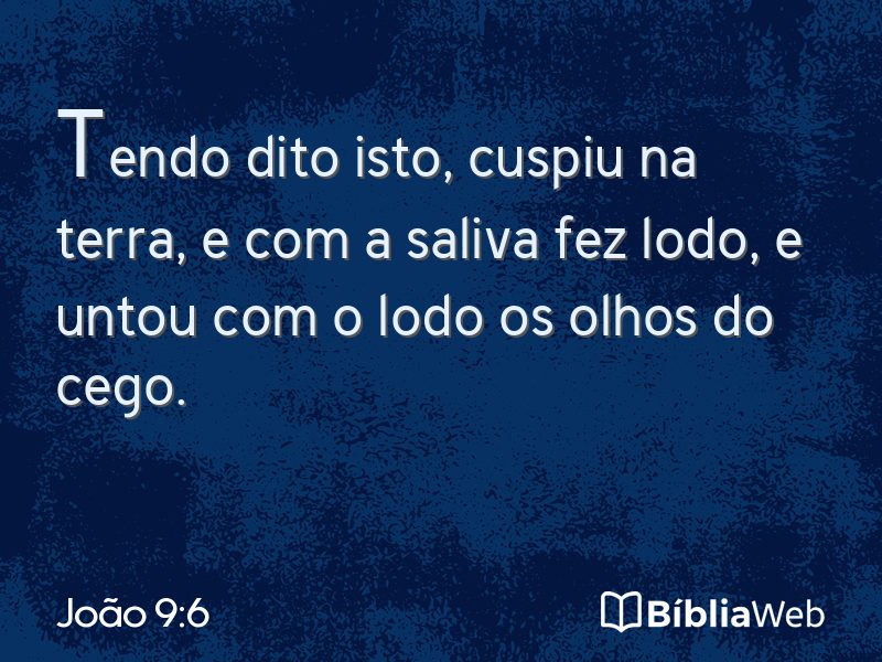 João 9:6 em imagem para compartilhar