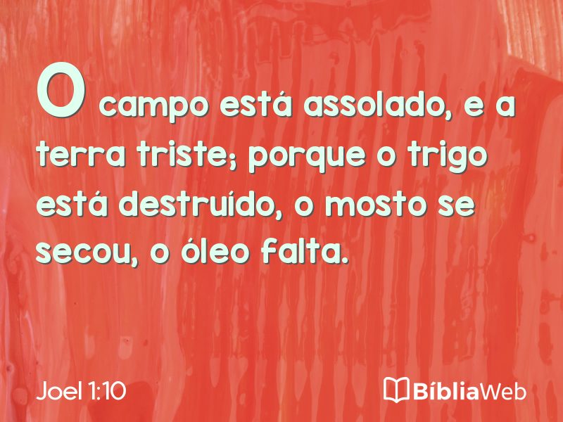 Joel 1:10 em imagem para compartilhar