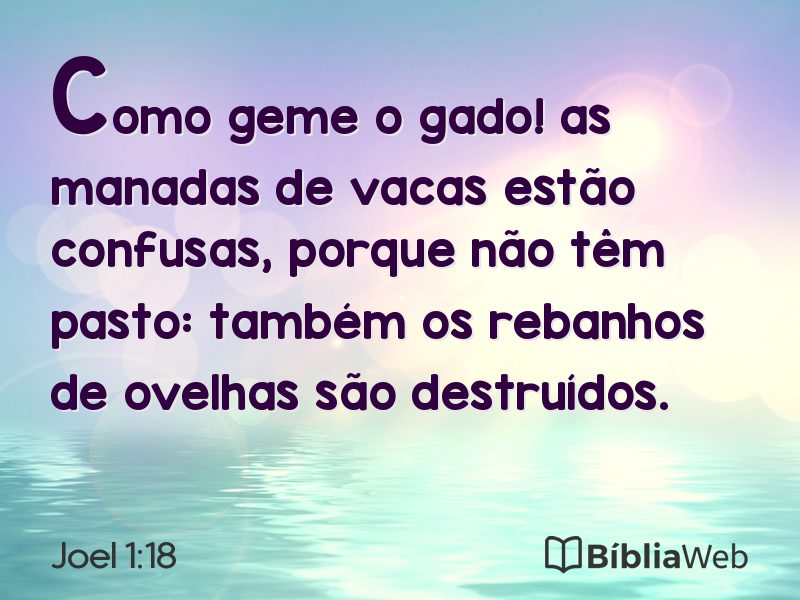 Joel 1:18 em imagem para compartilhar