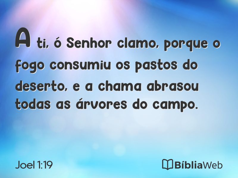 Joel 1:19 em imagem para compartilhar