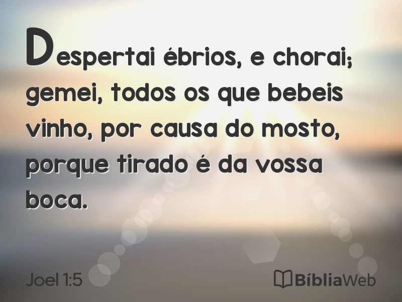 Joel 1:5 em imagem para compartilhar