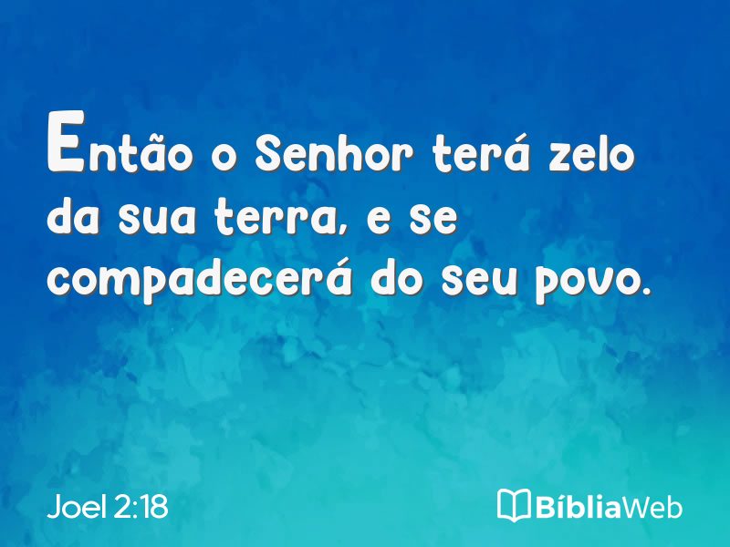 Joel 2:18 em imagem para compartilhar
