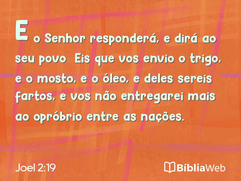 Joel 2:19 em imagem para compartilhar