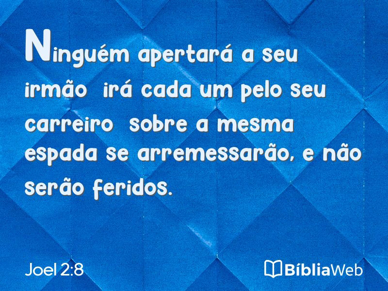 Joel 2:8 em imagem para compartilhar