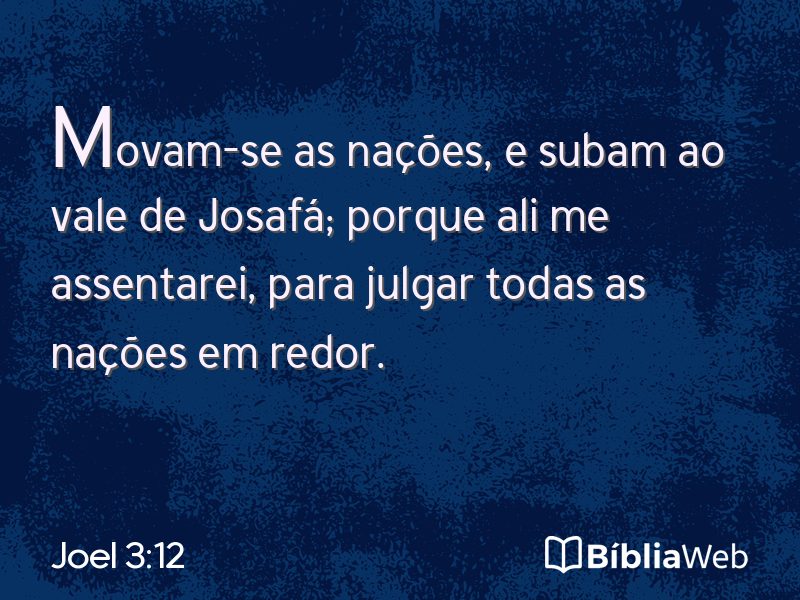Joel 3:12 em imagem para compartilhar