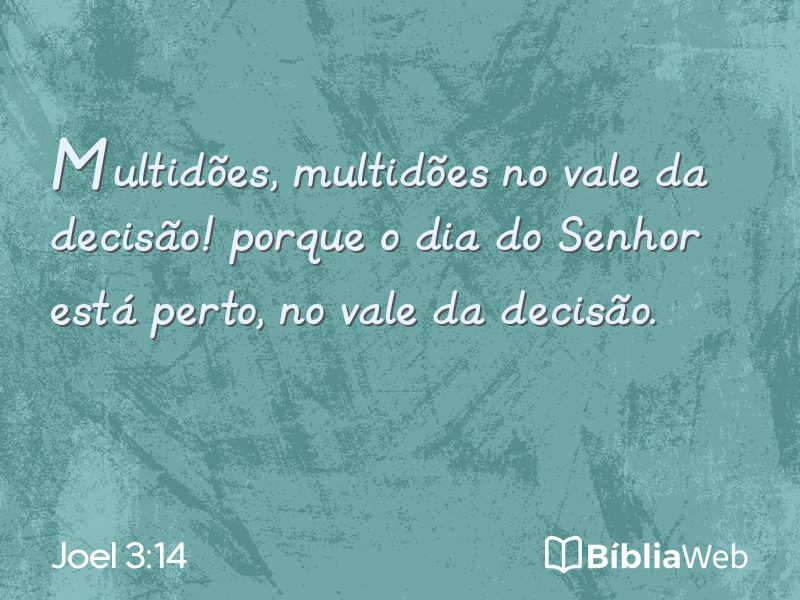 Joel 3:14 em imagem para compartilhar