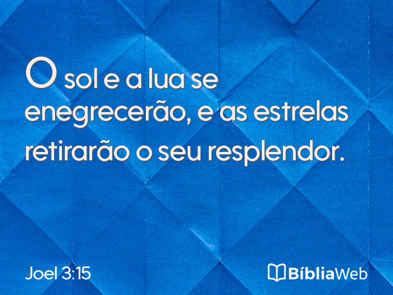 Joel 3:15 em imagem para compartilhar