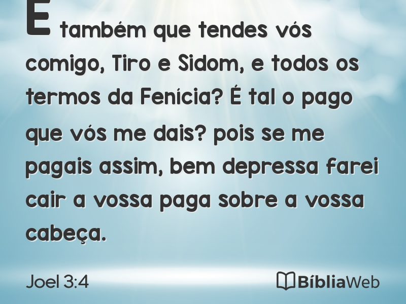 Joel 3:4 em imagem para compartilhar