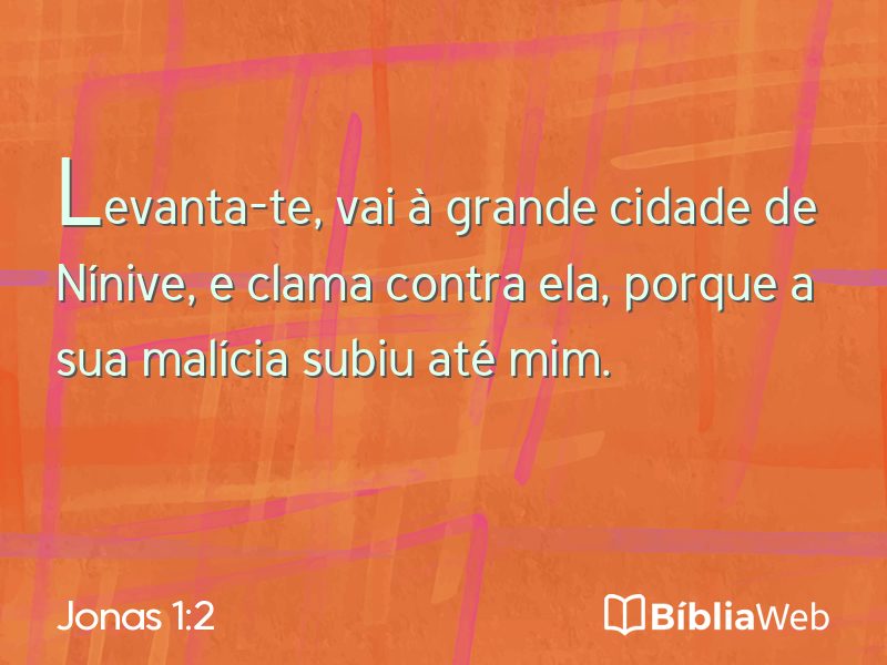 Jonas 1:2 em imagem para compartilhar