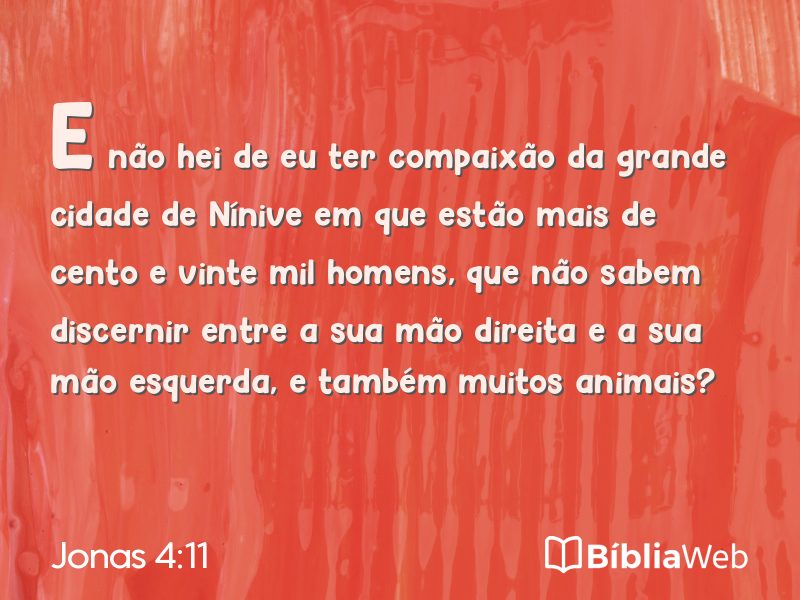 Jonas 4:11 em imagem para compartilhar