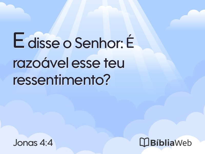 Jonas 4:4 em imagem para compartilhar