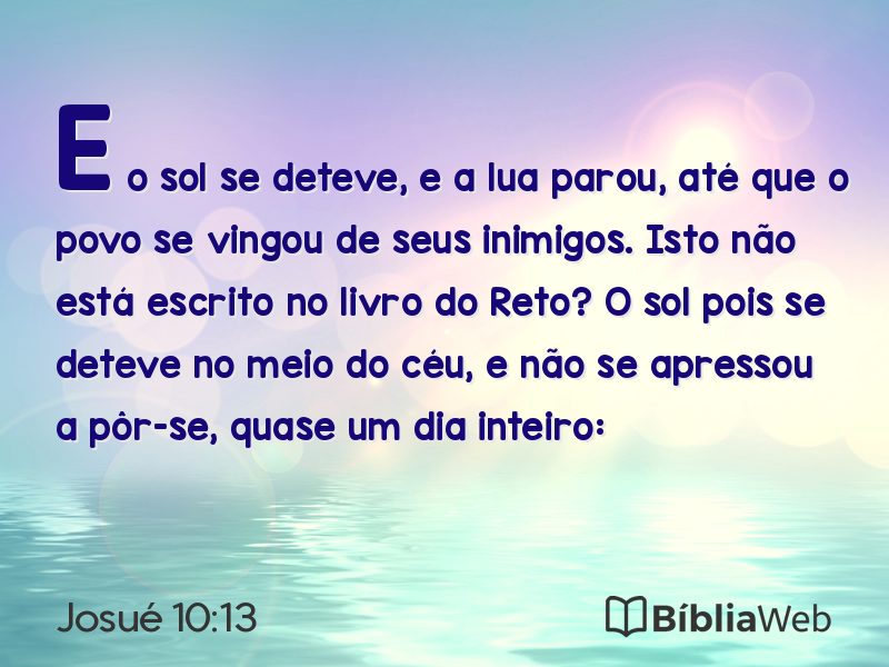 Josué 10:13 em imagem para compartilhar