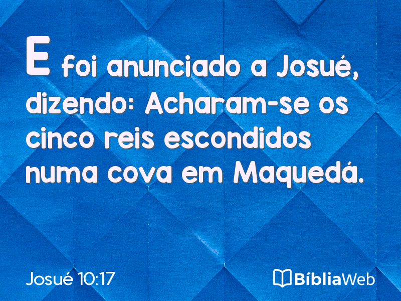 Josué 10:17 em imagem para compartilhar