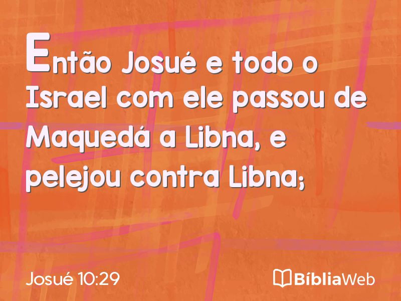 Josué 10:29 em imagem para compartilhar