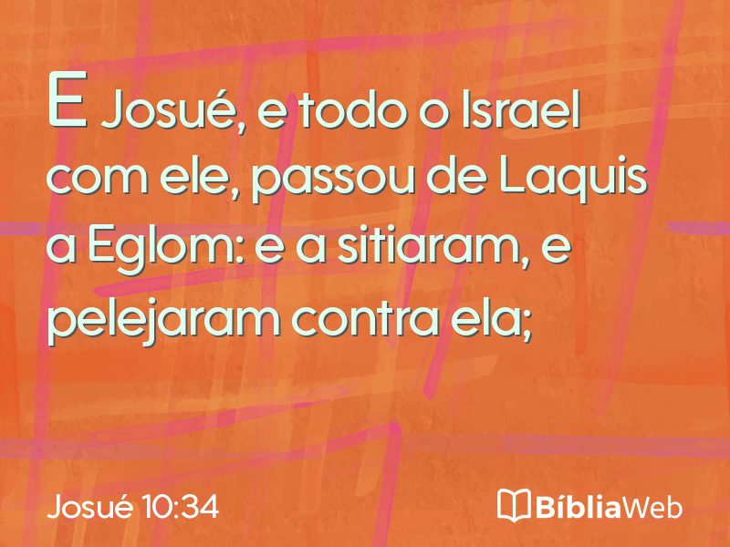 Josué 10:34 em imagem para compartilhar