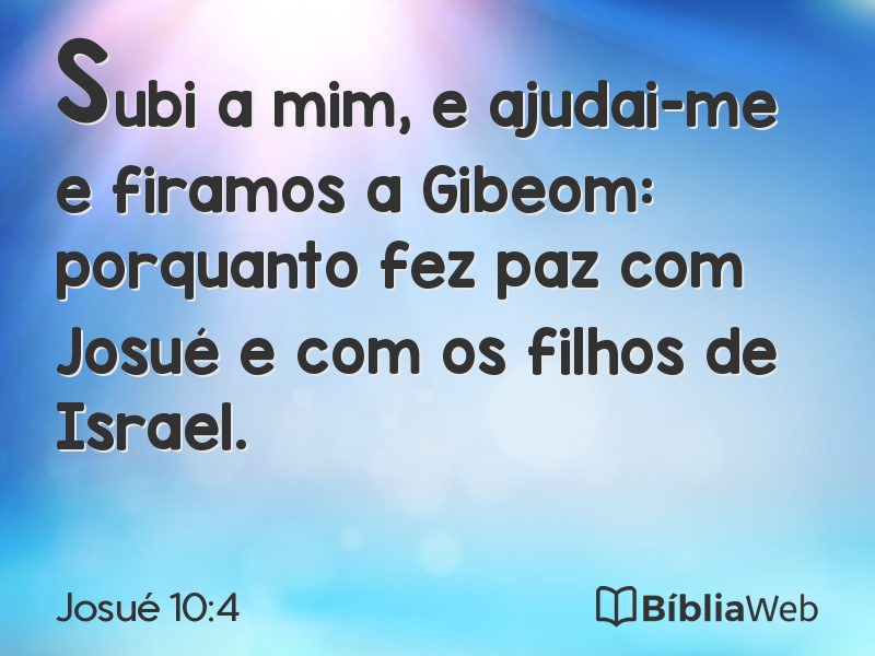 Josué 10:4 em imagem para compartilhar